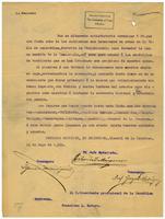 Pledge of allegiance to Madero from guerilla leaders in Puebla