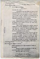 Carta estableciendo la Agencia Comercial y Financiera de la División del Norte