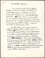 "Declaration of three," page 1