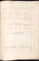  Plan and profile of a facade 