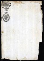  Stamped paper with shield watermark 