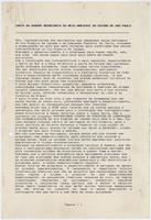 "Letter to the Secretary of Environmental Protection of the State of Sao Paulo", page 1