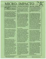 "Micro-Impacto: An HIV Education-Prevention Newsheet from CURAS", page 1