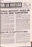 "Farah Boycott Picks Up Major New Supporters" & "City Council Records Its Support," 1973